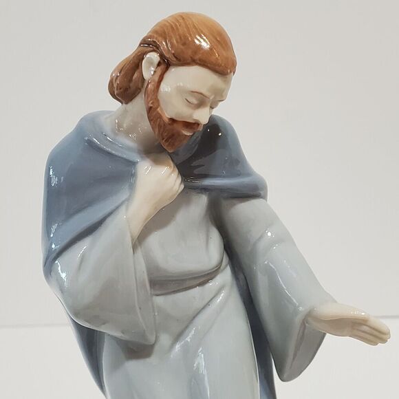 Avon Porcelain Nativity Set Signed O’Brien Bethlehem Jesus Mary Camel Wiseman - Picture 3 of 8